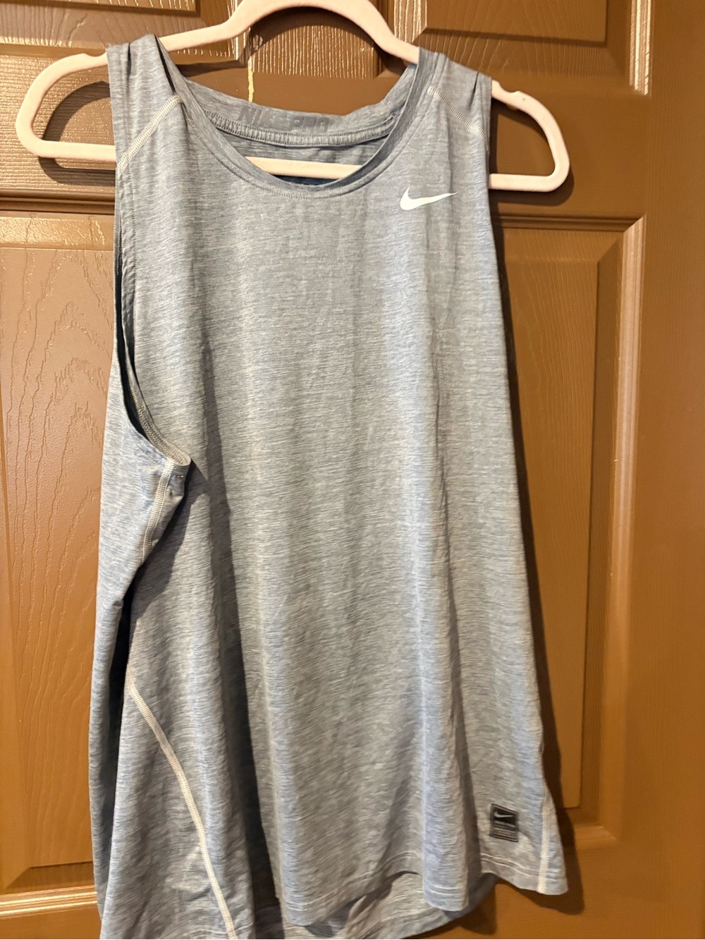 Nike Men’s Light Heather Gray Athletic Tank Top